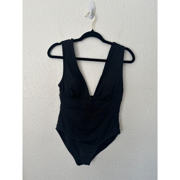 Andie The Mykonos One Piece Swimsuit Flat Back Black Size Medium - Picture 4 of 10